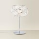 image 4 of ValueLights Polished Chrome And Clear Acrylic Jewel Intertwined Rings Design Table Lamp
