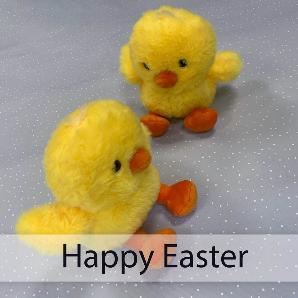 image 1 of VFM e-Store Baby Chick Soft Toy Easter Plush - 2 Pack, 100% Recycled Materials