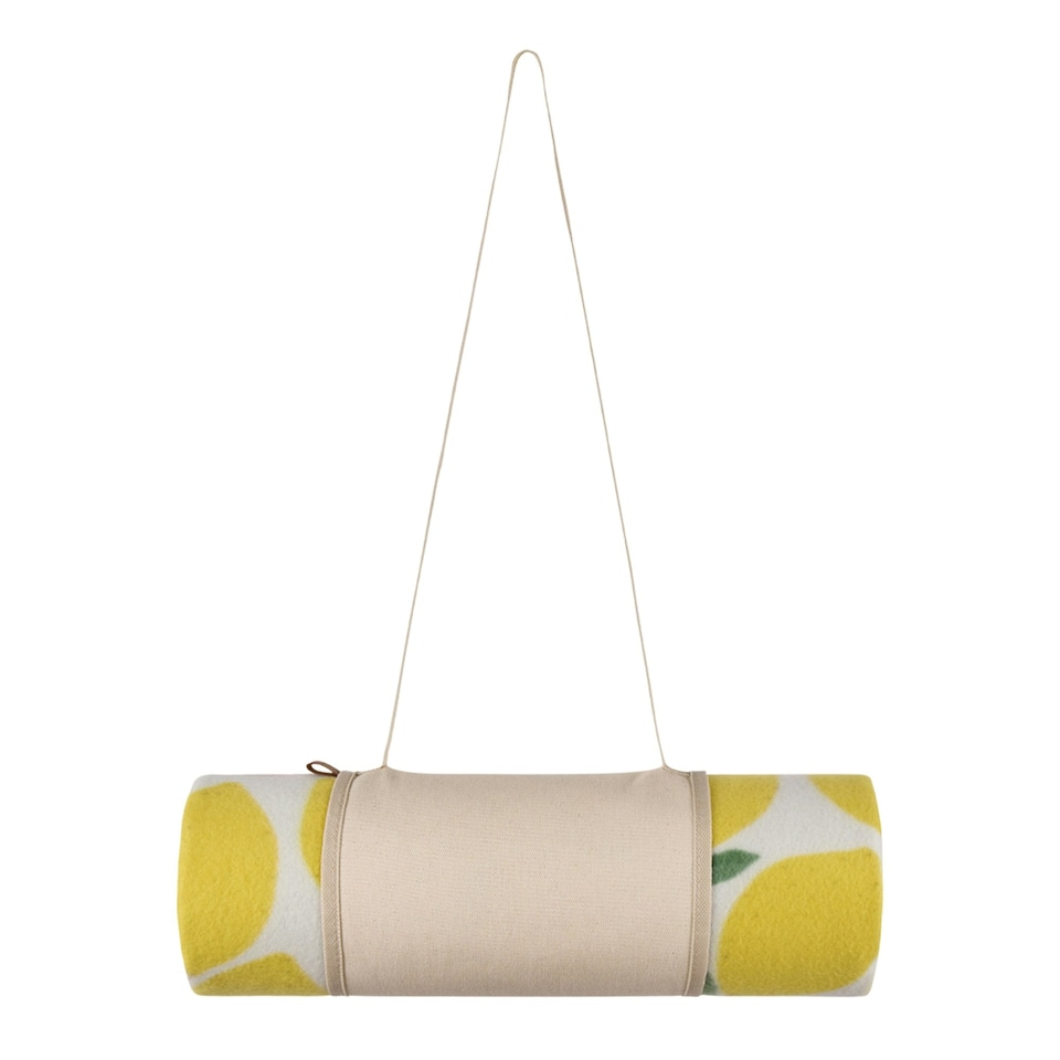 image 1 of Vinga Arwe Lemon Picnic Blanket - Yellow - 0.5cm x 170cm x 130cm | Yellow | 0.5cm x 170cm x 130cm