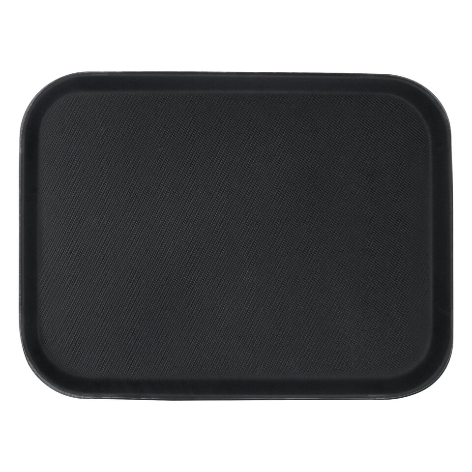 image 1 of Argon Tableware Rectangle Non-Slip Serving Tray - 51cm x 38cm - Black Black