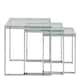 image 3 of Katrine Nest of Tables with Glass Top Set of 3