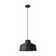 image 4 of ValueLights Kora Painted Black Pendant Light and E27 Pear LED 4W Warm White 2700K Bulb