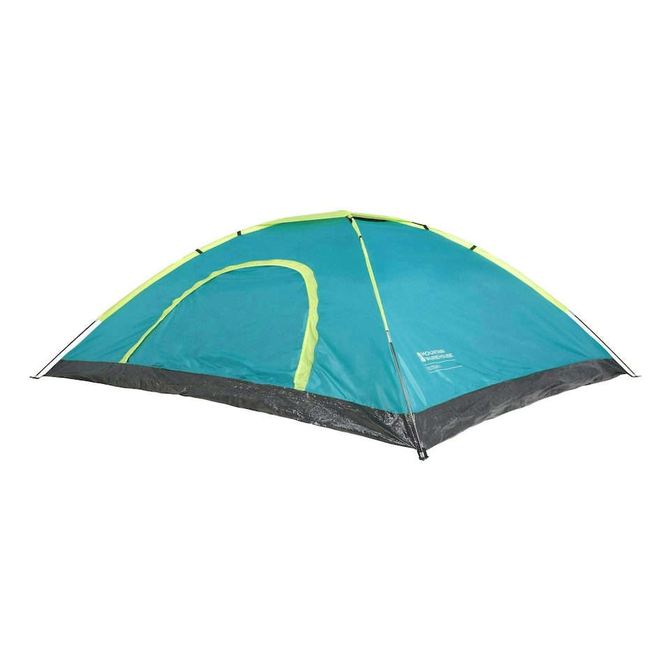 image 1 of Mountain Warehouse Festival Fun 4 Man Tent Water Resistant Camping Accessory Blue | Light Blue | One Size