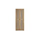 image 3 of Sleek 2 Door Rattan Oak Wardrobe