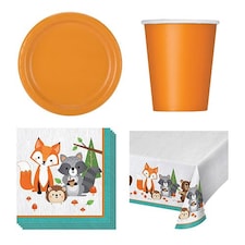 Woodland Animals Theme 8 Person Value Party Pack