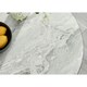 image 2 of Furniturebox Elina Round 2 Seater White Marble Effect Pedestal Dining Table