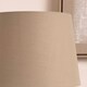 image 3 of 30cm Taupe Tapered Poly Cotton Lampshade for Table Lamps