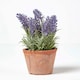image 4 of Homescapes Artificial Lavender Plant in Decorative Pot