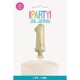 image 2 of Gold Foil Number 1 Balloon Cake Topper 5"