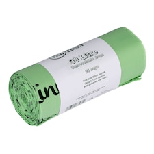 BioLiner 30 Litre Compostable Food Waste Bin Bags - 1 Roll