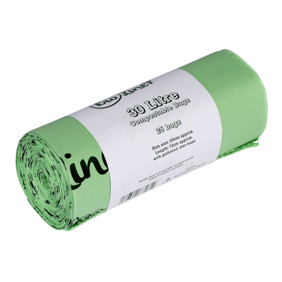 image 1 of BioLiner 30 Litre Compostable Food Waste Bin Bags - 1 Roll