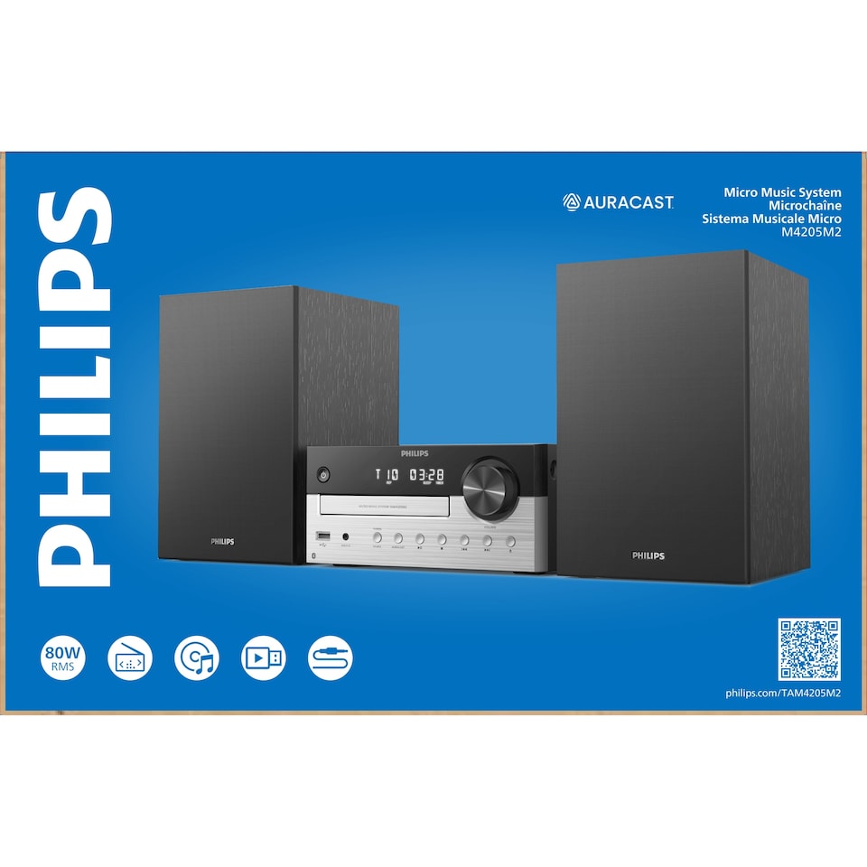 image 1 of Philips TAM4205M2 Hi Fi System  in Black