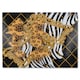 image 1 of Zebra & Baroque Glass Chopping Board | Multi