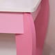 image 8 of HOMCOM Girls Dressing Table with Mirror, Stool, Pretend Play Toy Pink