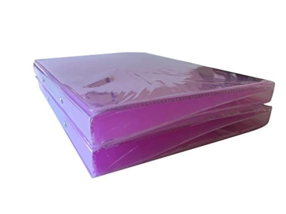 image 1 of A4 Slim Pink Translucent Ringbinder