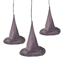 Halloween Witch Hat Hanging Decorations 20cm - Pack of 3