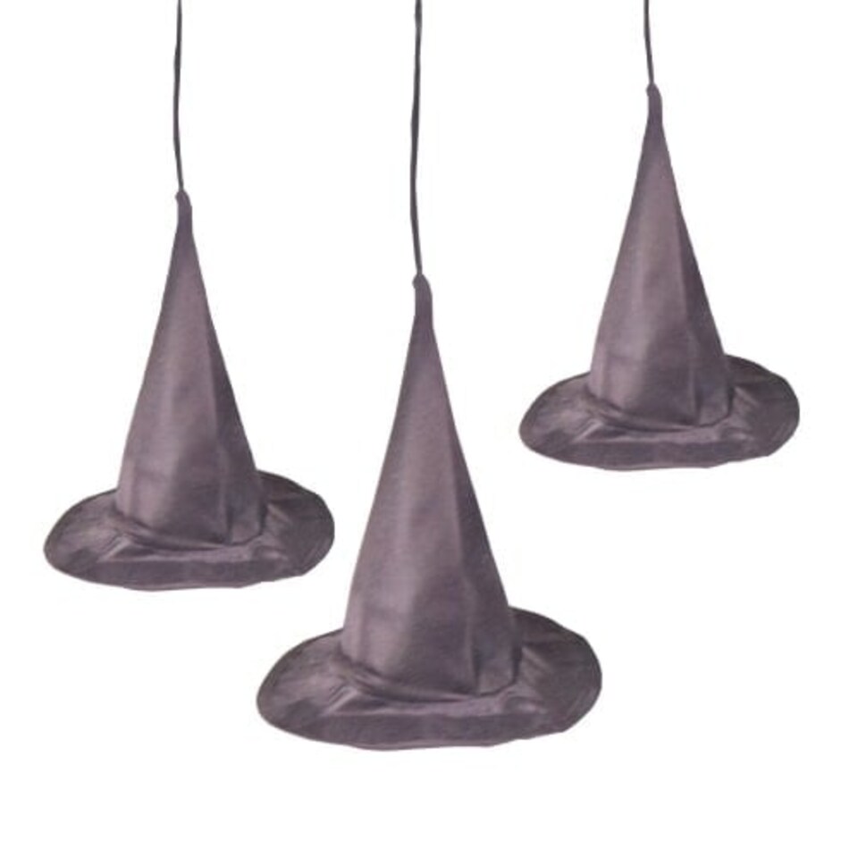 Halloween Witch Hat Hanging Decorations 20cm - Pack of 3