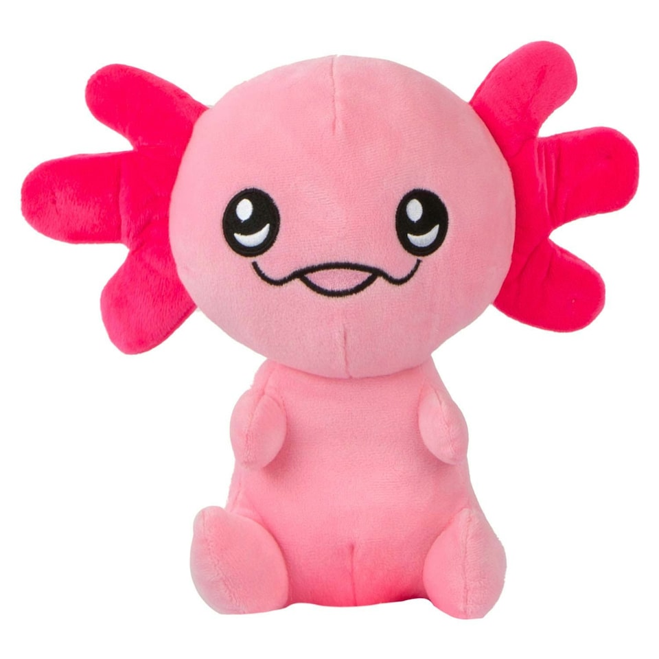 image 1 of Axolotl Soft Toy Cute Plushie Huggable Cuddly Stuffed Toy 25cm Pink