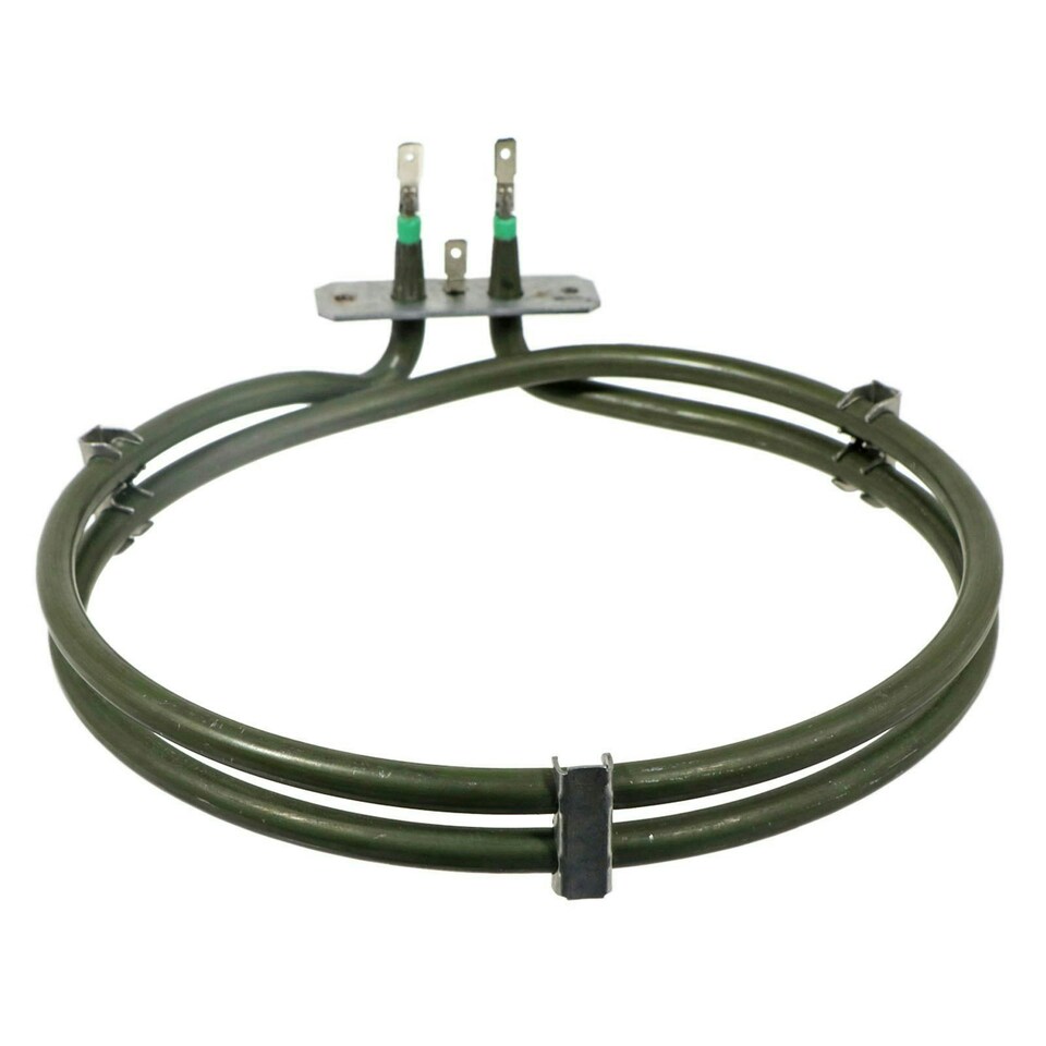 image 1 of SPARES2GO Fan Oven Element 2 Turn for Caple C2230 C2233 C2233BK C2236 Cooker 2000W