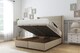 image 2 of Sloomy Sterling Almond Coniston Ottoman Bed With Mattress With 54" Wingback Headboard 2'6 Small Single
