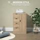 image 3 of HOMCOM Freestanding Bathroom Cabinet with 4 Drawers and Door Cupboard Natural