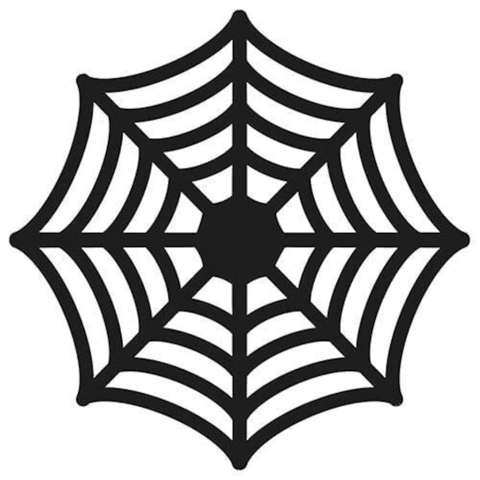 image 1 of Spider Web Black Halloween Paper Table Placemats - Pack of 4 | Black