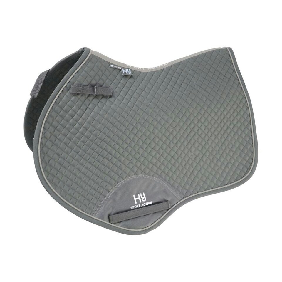 Hy Sport Active Close Contact Horse Saddlepad - Pencil Point Grey - Full