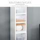image 5 of HOMCOM Set of 2 CD Storage Units with Adjustable Shelves White