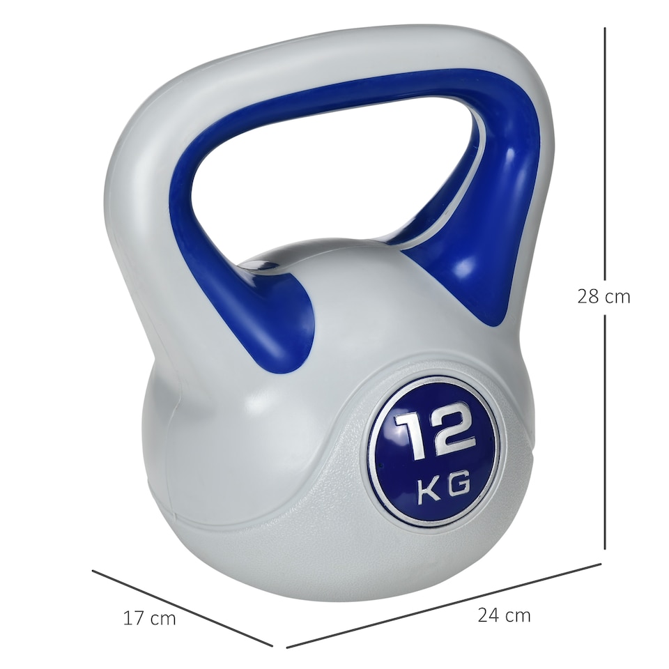 image 1 of SPORTNOW Kettle Bell with Handle for Home Gym | Blue | Blue