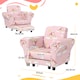 image 5 of AIYAPLAY 2 Piece Kids Sofa Set with Dinosaur Design, for Nursery | Pink | One Size