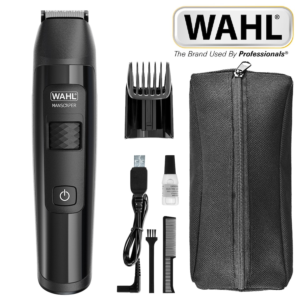 image 1 of Wahl Manscaper Lithium-Ion Body Grooming Cordless Rechargeable Trimmer 1065-800