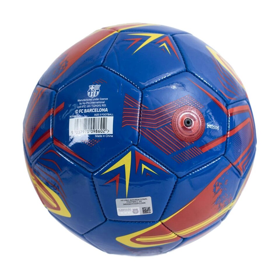 image 1 of FC Barcelona Turbine Print Training Ball - Blue/Garnet - One Size Blue