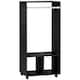 image 1 of HOMCOM Open Wardrobe Clothes Rail Bedroom Clothes Storage Rod