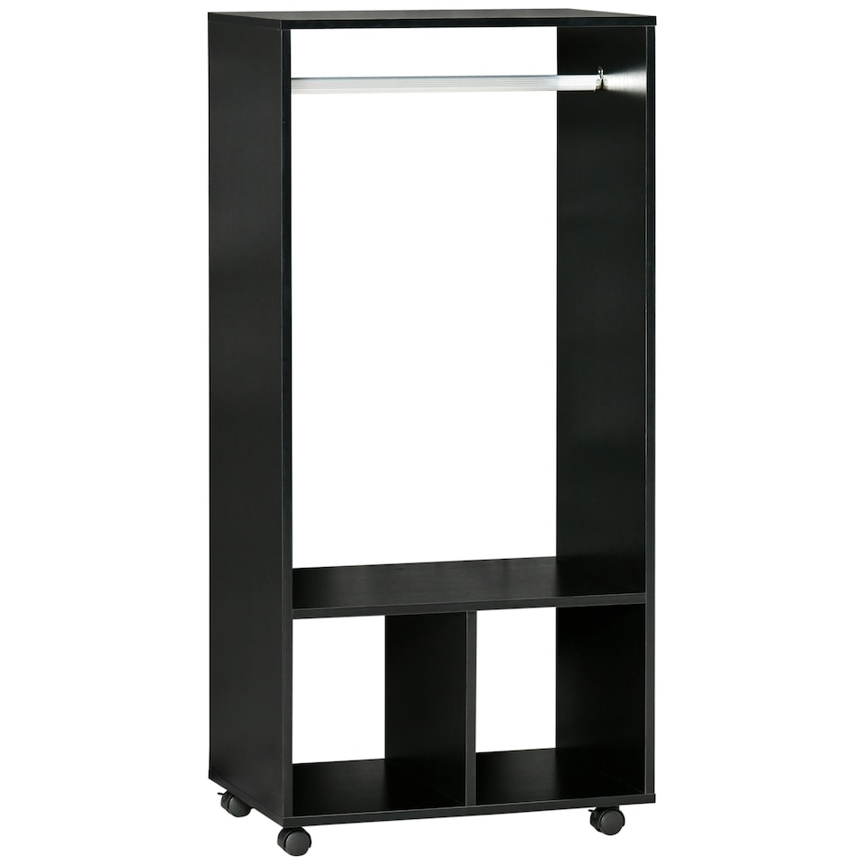 image 1 of HOMCOM Open Wardrobe Clothes Rail Bedroom Clothes Storage Rod
