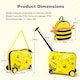 image 2 of COSTWAY Kids Travel Luggage 2 PC Kids Luggage Set Travel Rolling Trolley Kid Gift