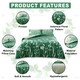 image 4 of Gigi Floral Printed Duvet Cover Set Reversible Polycotton Beddings Green | King