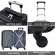 image 2 of Flight Knight 29" Extra Large Suitcase – 20kg Capacity Hard Shell Check-In Luggage with 4 Wheels  100+ Airlines Approved: Ryanair, EasyJet, Jet2, Wizz Air, BA | Black | Black Gloss | Large