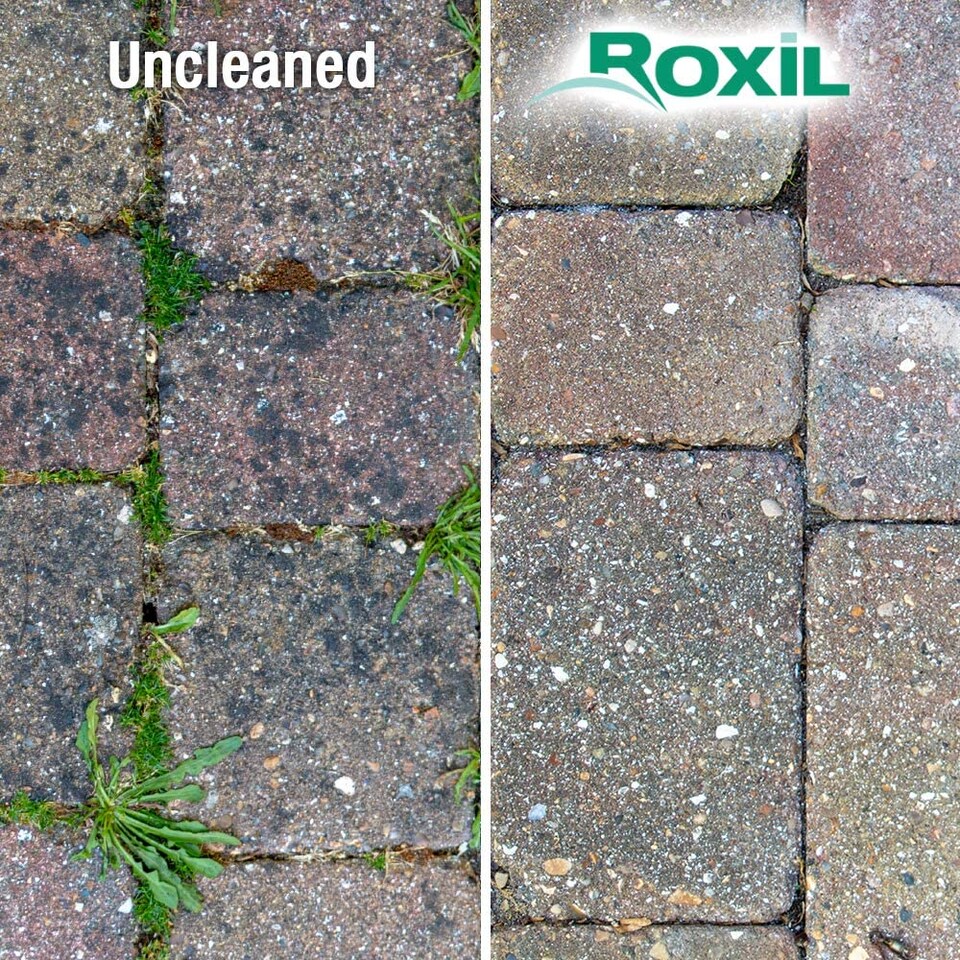 image 1 of Roxil 100 Green Mould, Algae & Lichen Killer - 1 x 5L & Sprayer - Restore The Appearance of Your Patio, Decking, Fence or Paving