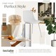 image 7 of Dining Chair Mave - large plastic seat, ergonomic, high backrest, 120 kg load capacity - Set of 6 White | White/Chrome
