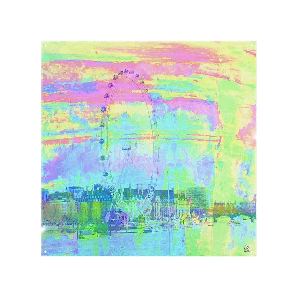 image 1 of Fuzzy London Splash Back | White