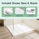 image 7 of Stech Homes 1700x1850mm Reversible Bathroom Sliding Door Shower Enclosure Cubicle 5mm Toughened Glass with 1700x800mm Tray and Free Waste