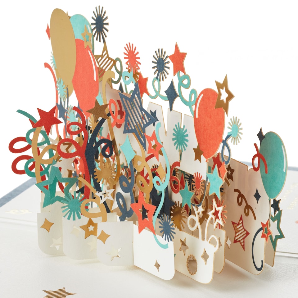 image 1 of Hallmark Paper Wonder Birthday Card - 3D Pop-Up Text Design