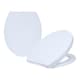 image 1 of Harbour Housewares Round Soft Close Toilet Seat - White - Pack of 2 | White | White