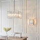 image 4 of Acadia 6 Light Ceiling Pendant Chrome Plate & Clear Crystal Glass, E14