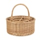 image 3 of Wicker Garden Picnic Basket Complete with 12 Glasses