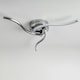 image 4 of First Choice Lighting Set of 2 Ara Chrome LED Flush Ceiling Lights Chrome
