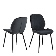Femke Dining Chair in Anthracite Set of 4