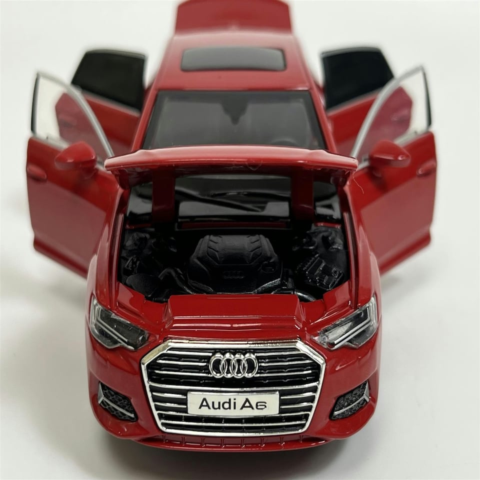image 1 of Audi A6 Red LHD Light and Sound 1:32 Scale Tayumo 32140014