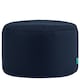 image 2 of Icon Gaming Performance Mesh Round Footstool Bean Bag, Navy Blue