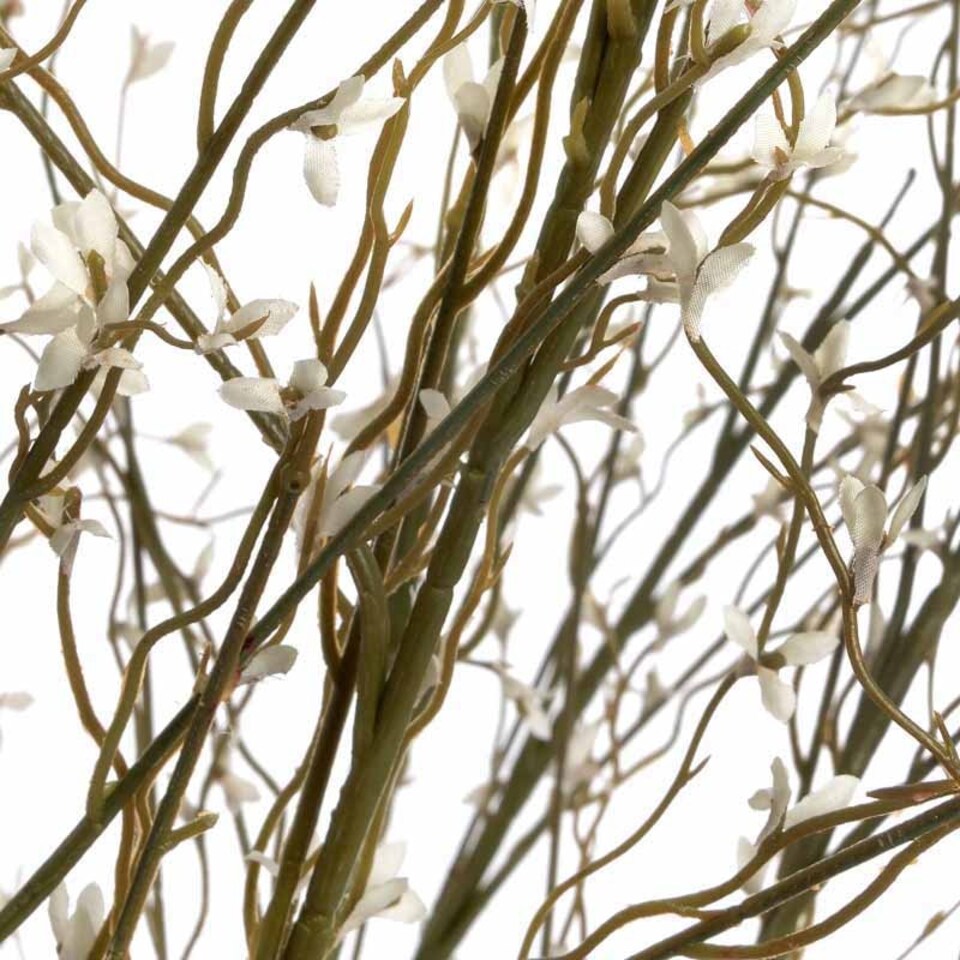image 1 of Willow Spray Artificial Plant - Plastic - L15 x W15 x H112 cm - White